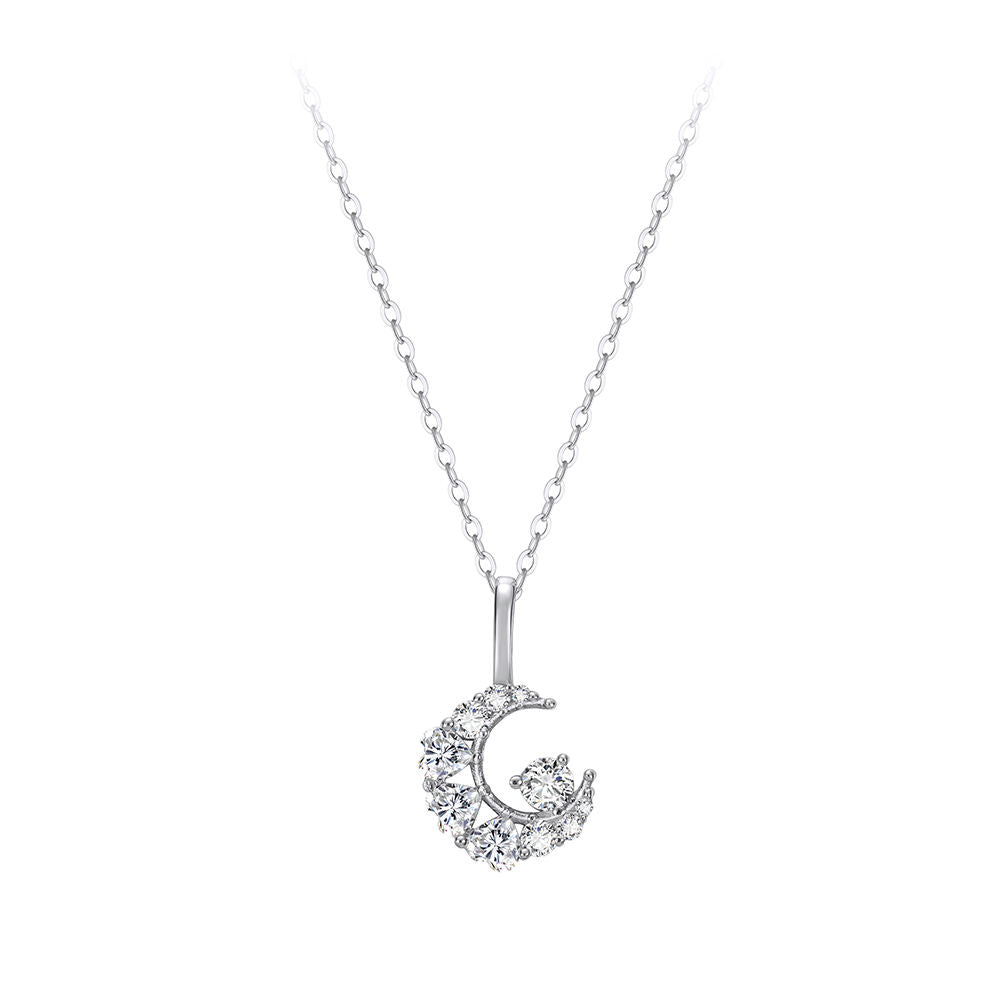 Moon Crystal Pendant Necklace