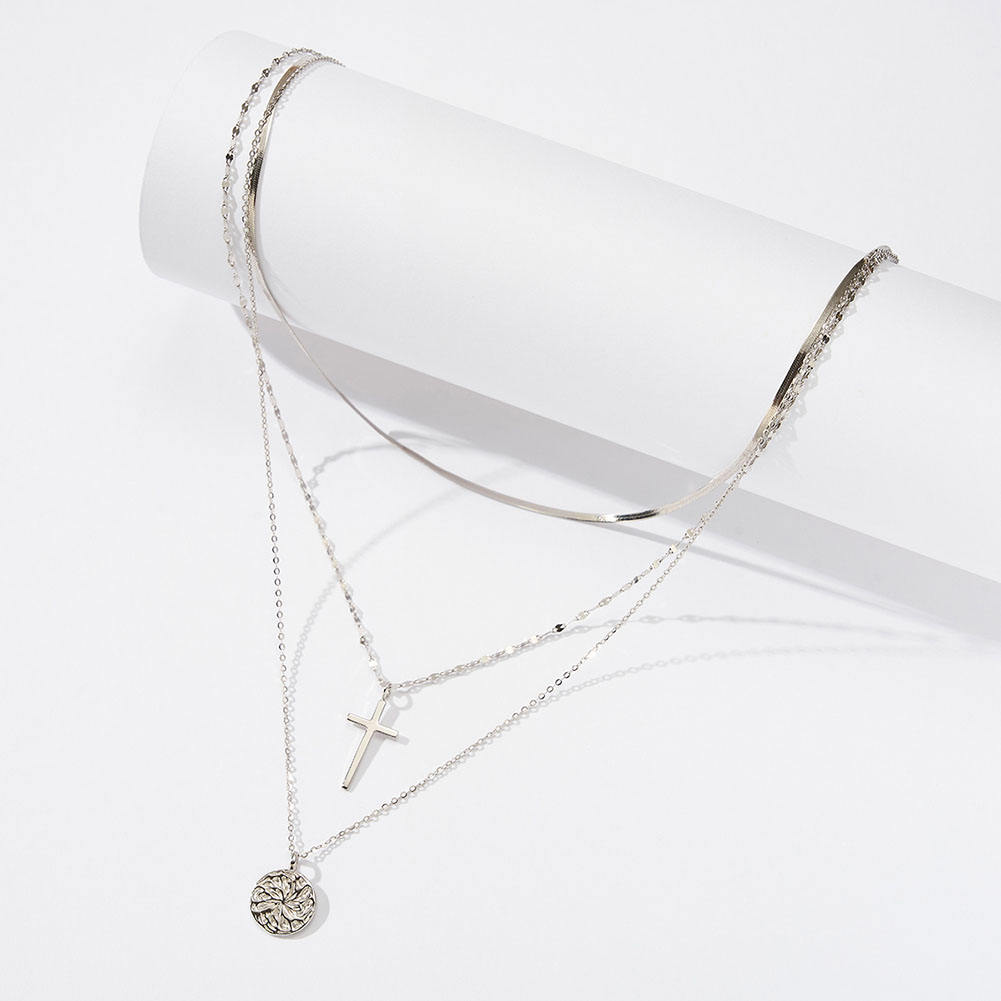 Triple Layer Gold Chain Choker Necklace