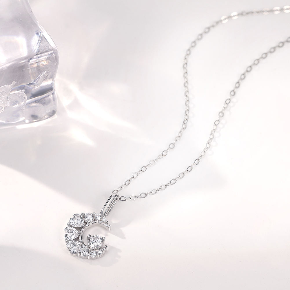 Moon Crystal Pendant Necklace