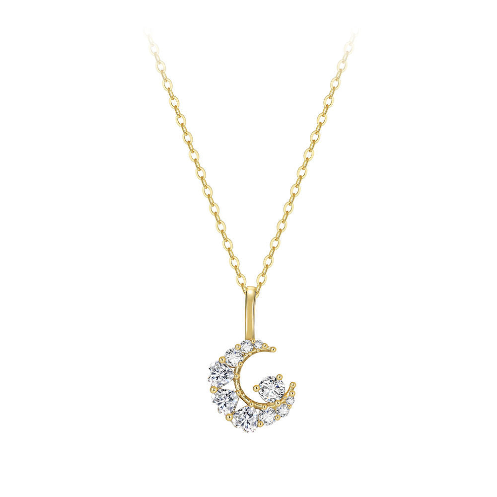 Moon Crystal Pendant Necklace